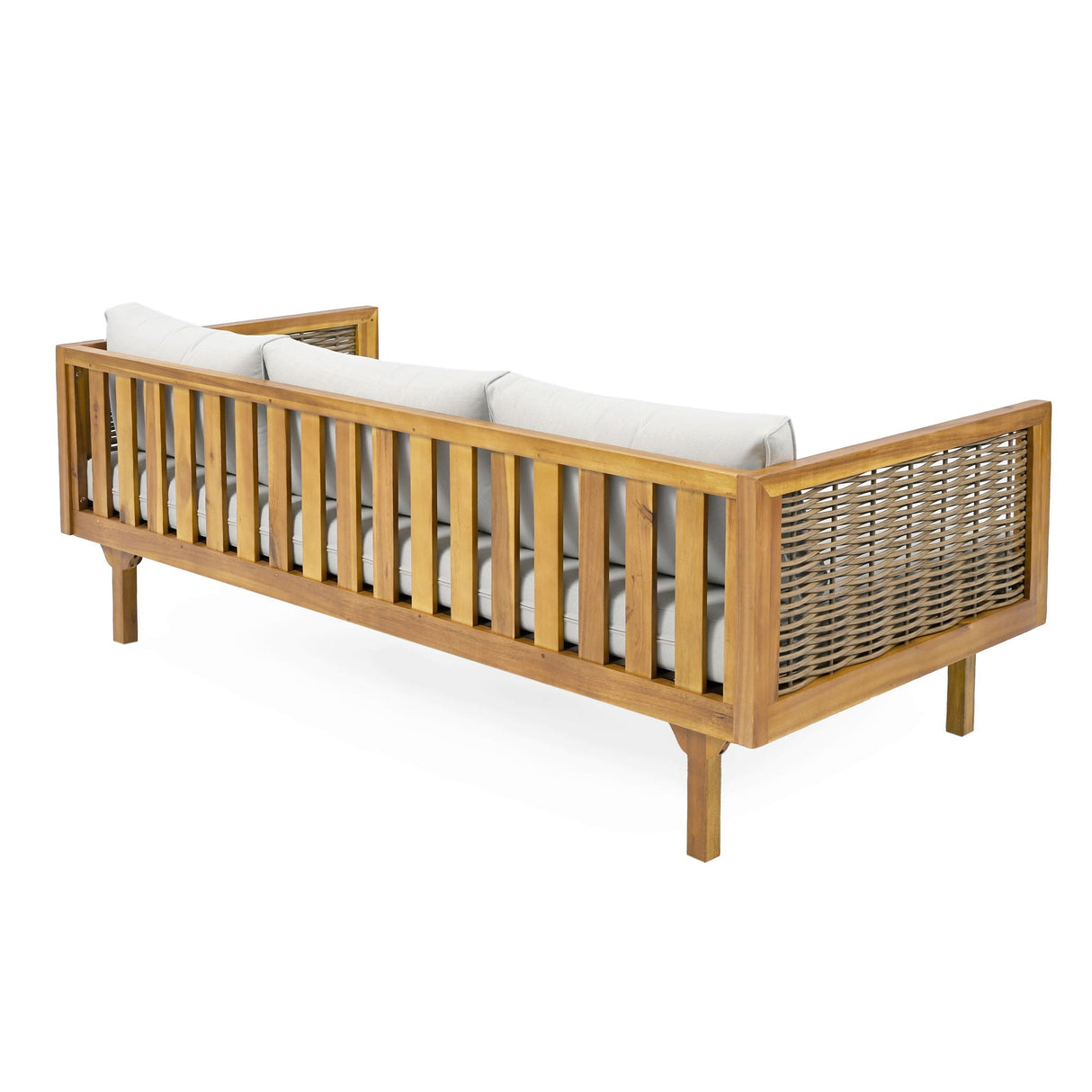 Claremont 3 Seater Daybed Teak Acacia Wood Water Resistant Cushions