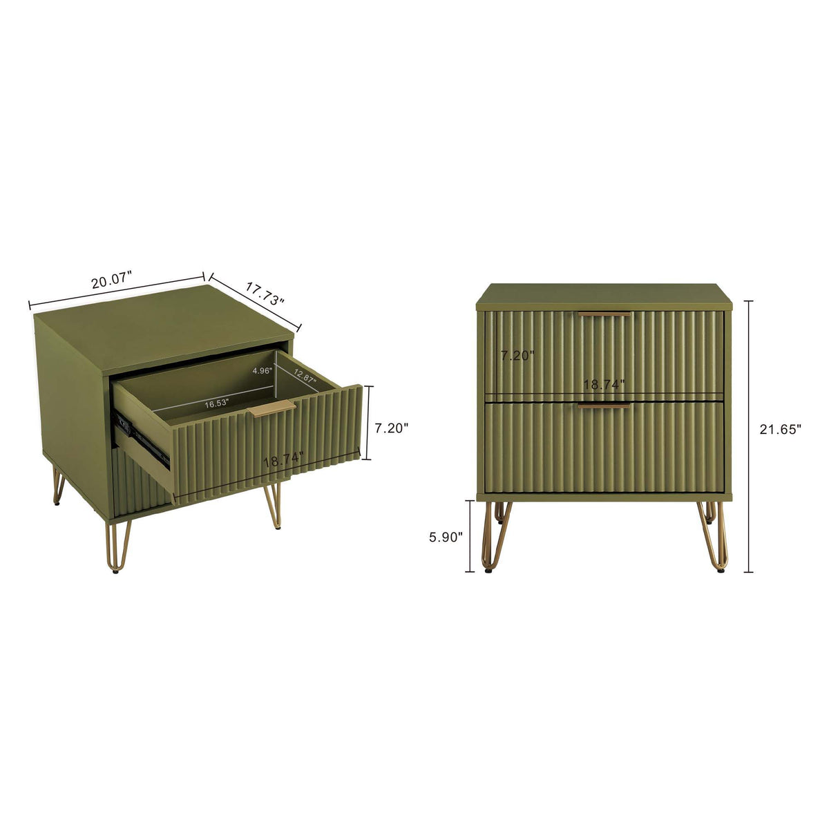 Dumbo - Nightstand With 2 Drawers