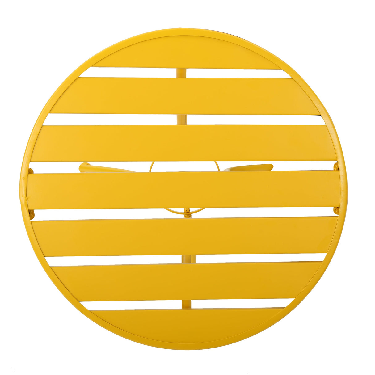 Bright Finish Colmar 3-Piece Yellow Iron Bistro Set