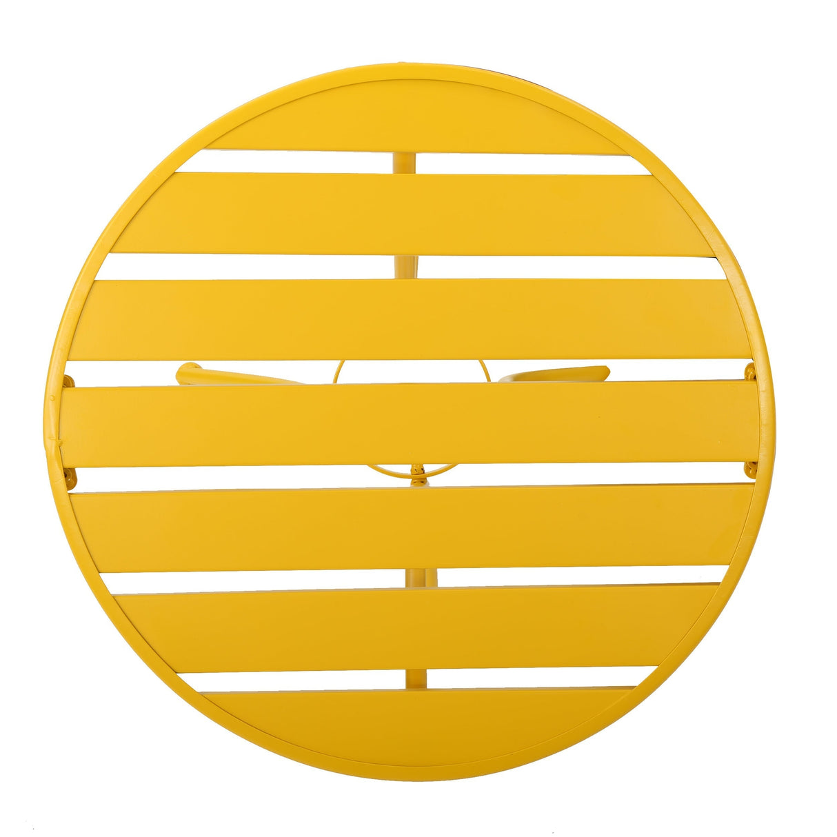 Bright Finish Colmar 3-Piece Yellow Iron Bistro Set