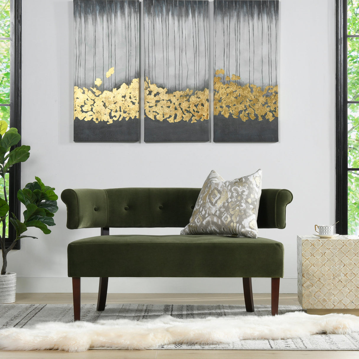 The Ellingsvik™ Mid-Century Banquette Accent Chair