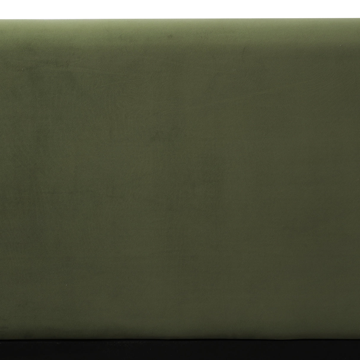 King Size Platform Bed with Velvet Fabric and Curved Headboard