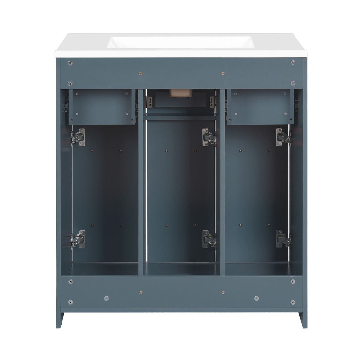 Bathroom Vanity With Undermount Sink, Soft-Close Doors, Drawers, Ceramic Sink