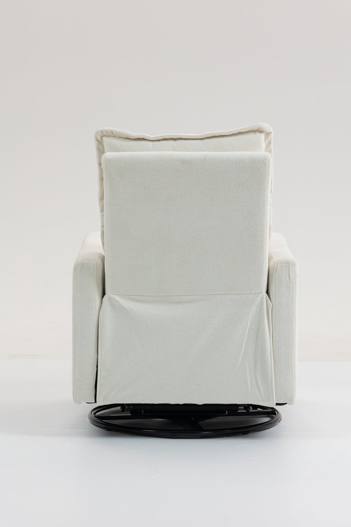 Short Plush Manual Button Armchair Sofa