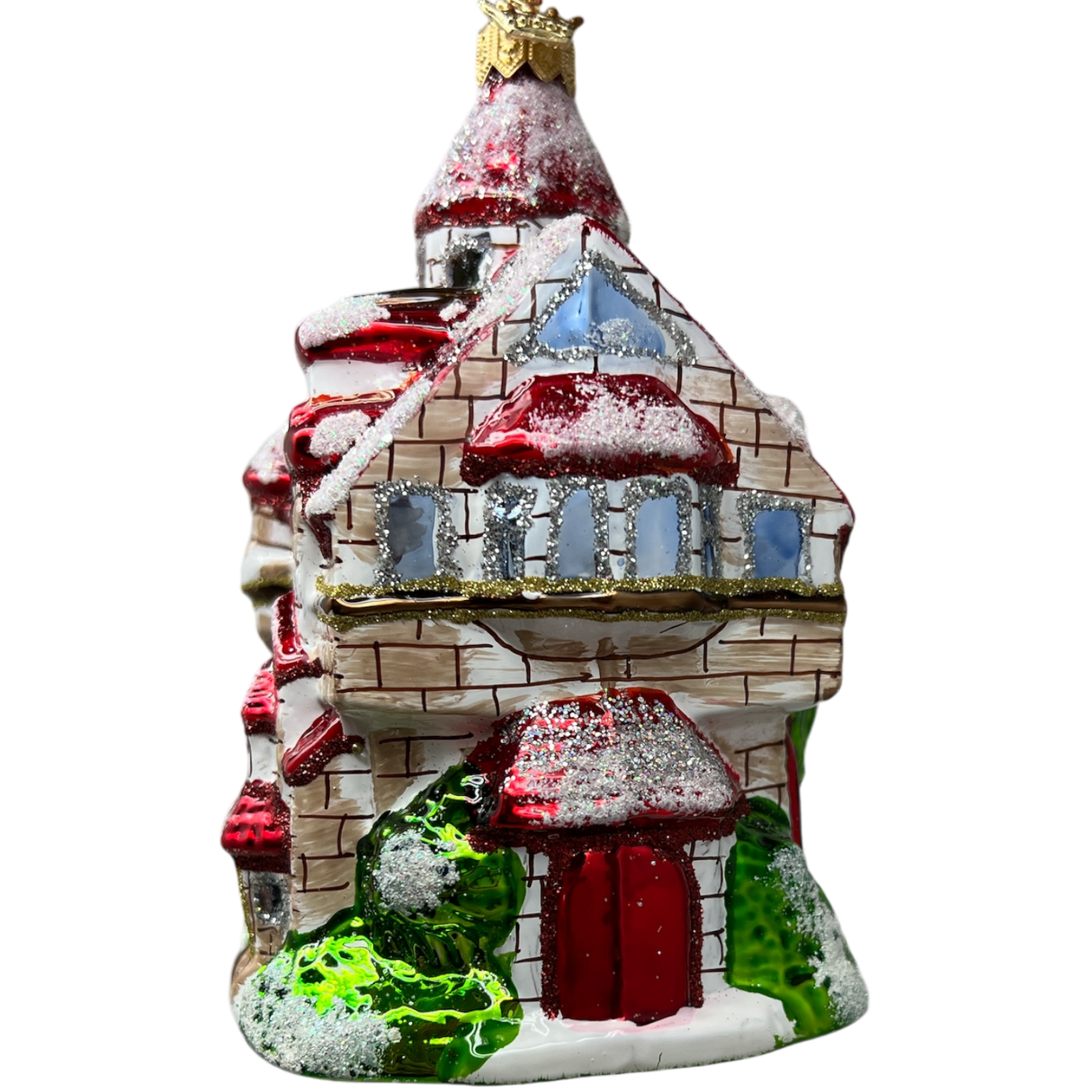 Santa Castle Ornament