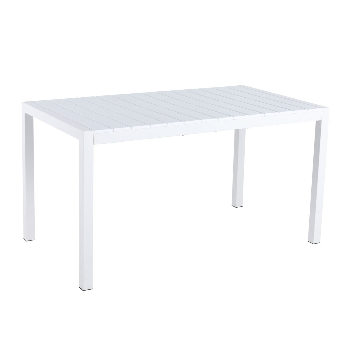 4 Piece Set Of Modern Designed Single Chairs With Long Table