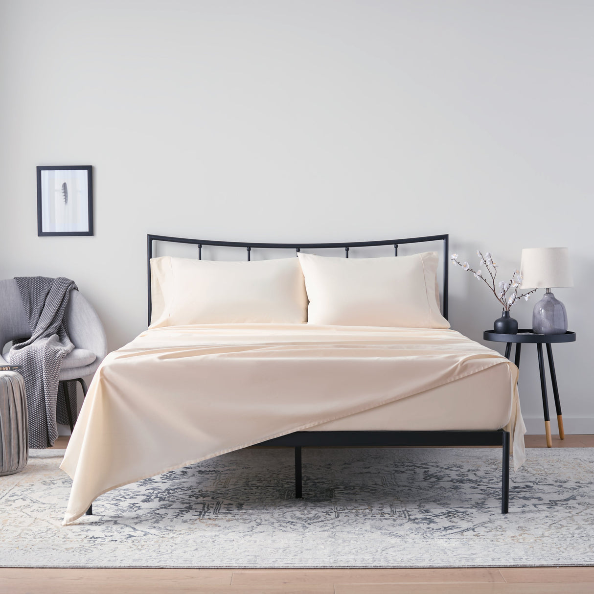 Weekender 200 TC Cotton Sheet SetTwinCream