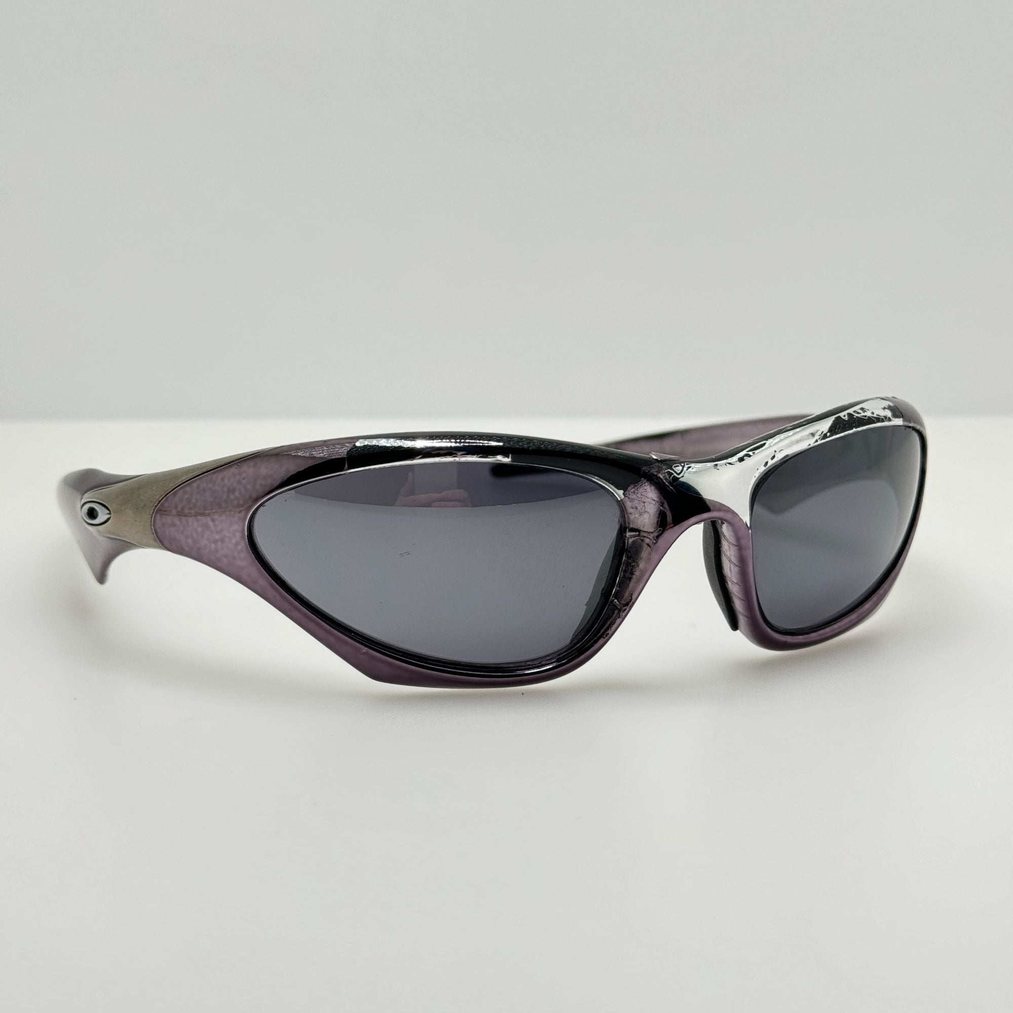Oakley-Sunglasses-Scar-Purple-Chrome-USA-Read-Description-Sunglasses