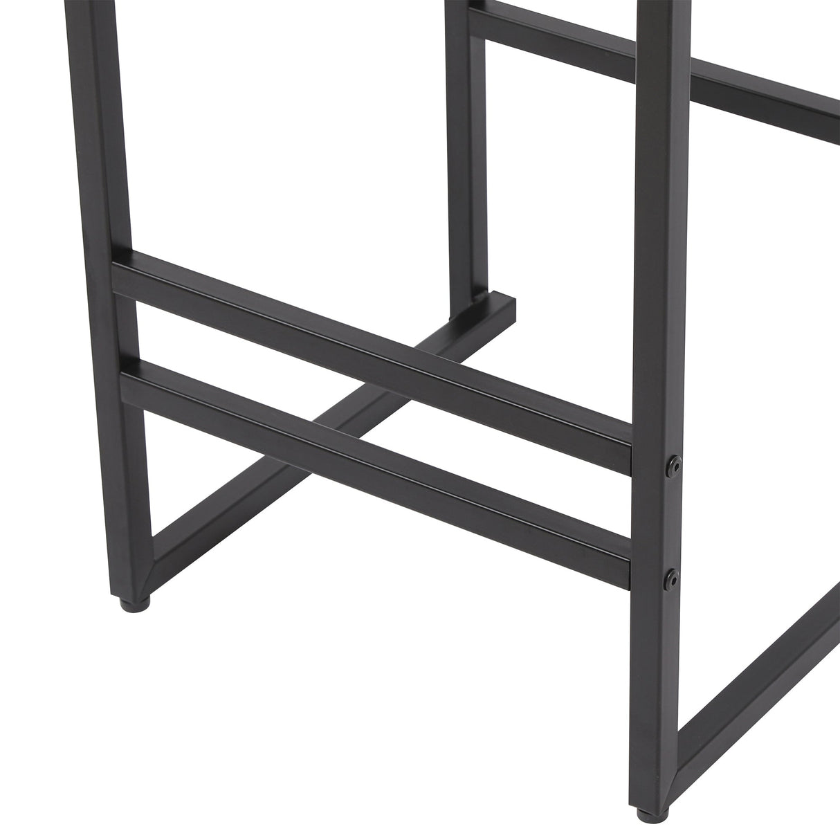 Kitchen Bar Stools with Footrest Set of 2 Paper Rope Weave Dining Chairs