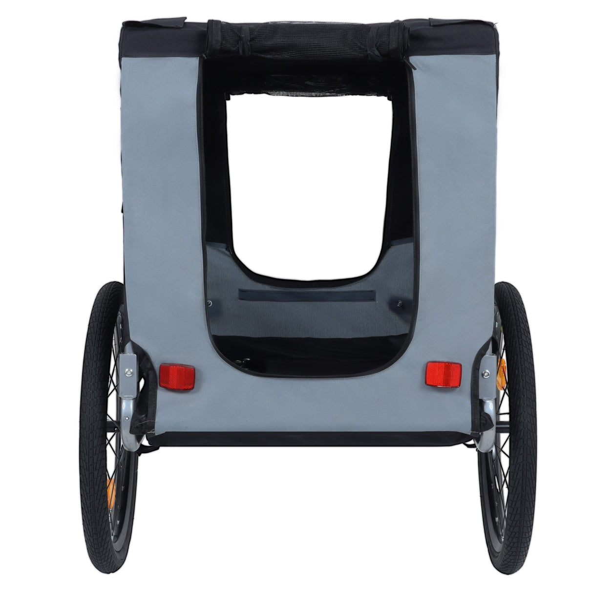 Large Folding Bike Trailer for Dogs – 66LB Capacity All-Terrain Pet Carrier