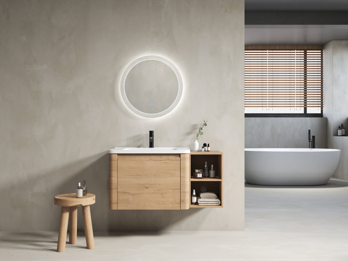 40'' Wall-Mounted Bathroom Vanity