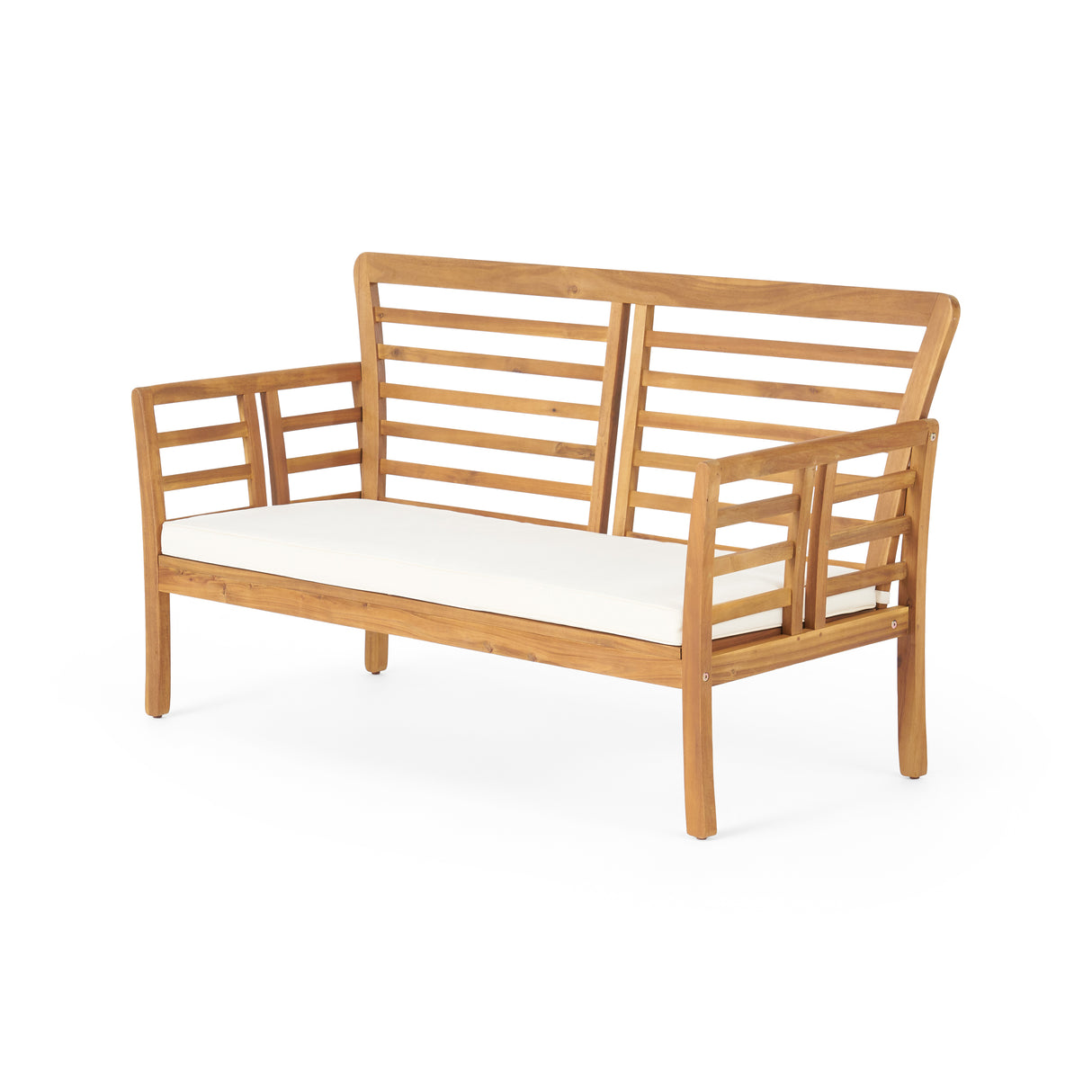 Outdoor caydon love seat, cream
