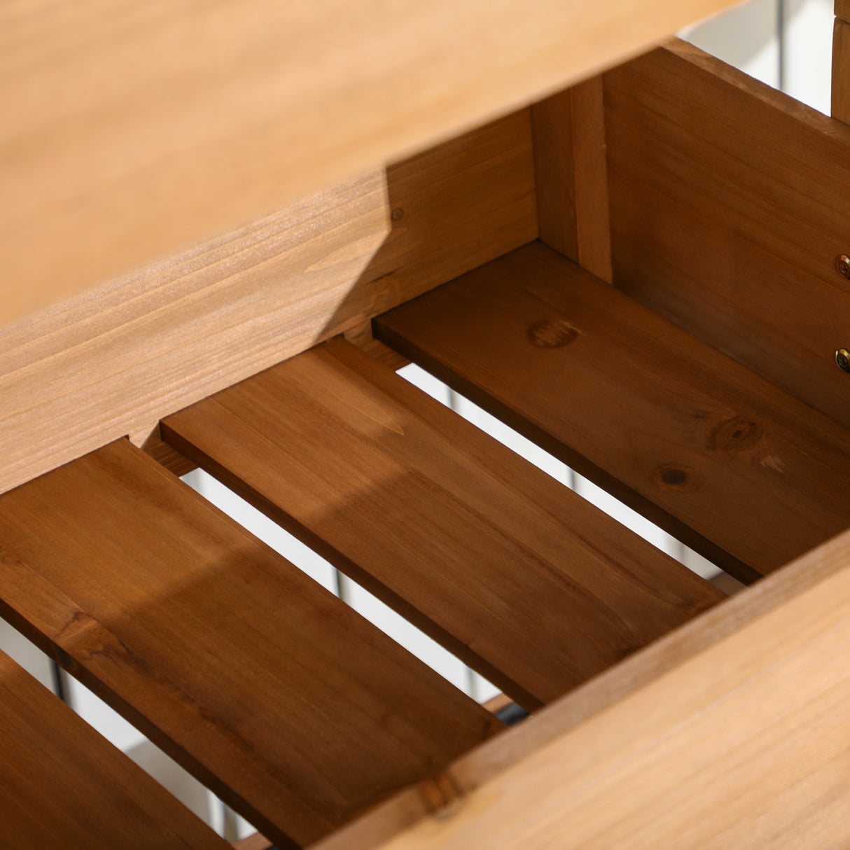 Outsunny vertical garden planter, wooden 4 tier planter box, self-draining with non-woven fabric for outdoor flowers, vegetables and herbs, orange