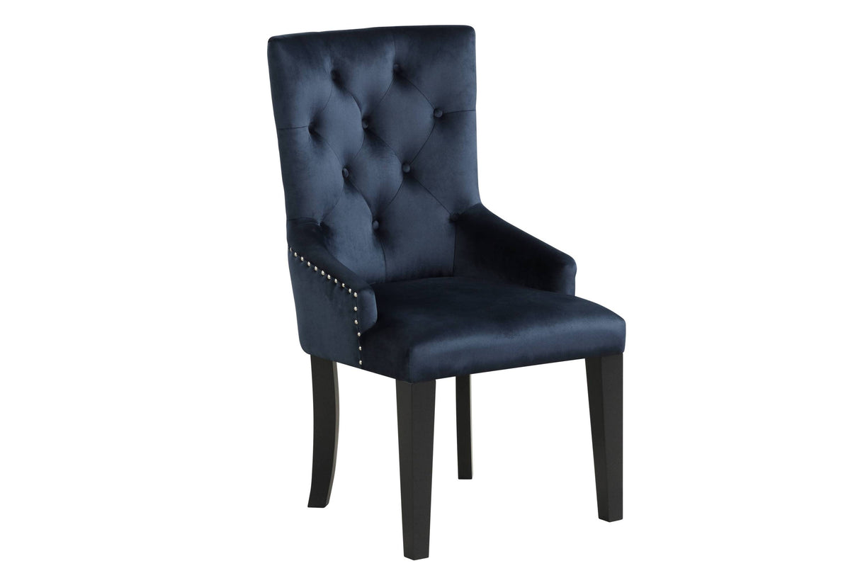 Varian-II-Dark-Navy-Velvet-&-Black-Finish-Side-Chair-Dining-Chairs