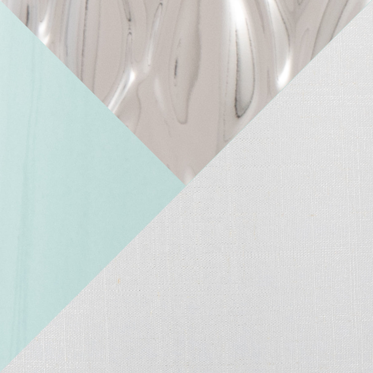 Penelope 22' Contemporary Ceramic Table Lamp with Tiffany Blue & Silver Body