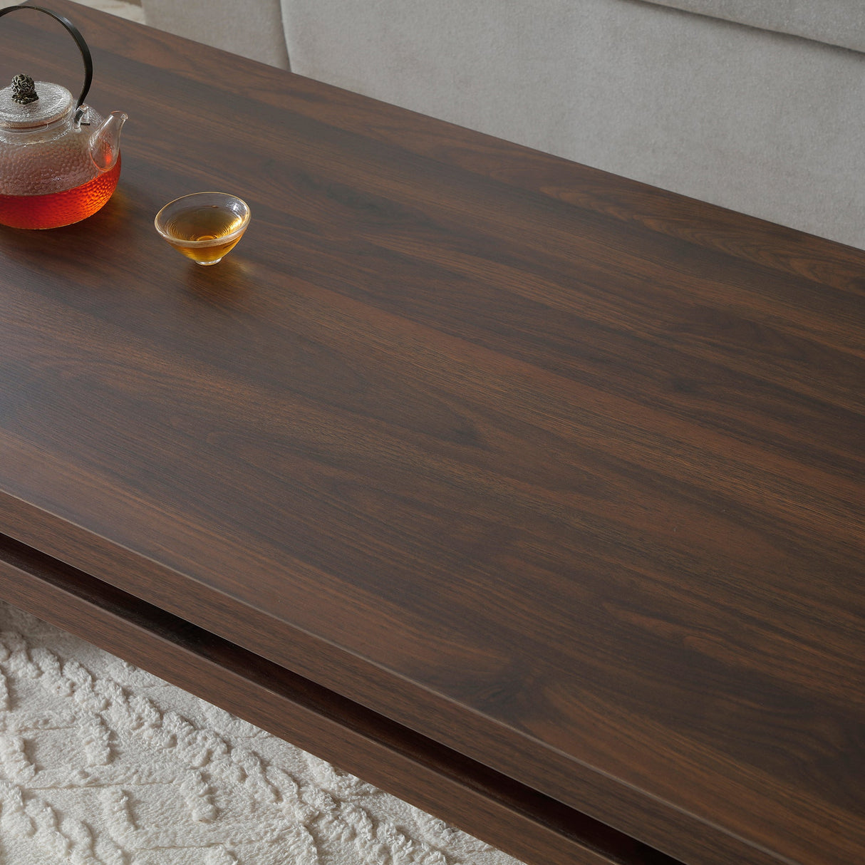 Wood Coffee Table - Mid Century Modern Farmhouse Wooden Coffee Tables