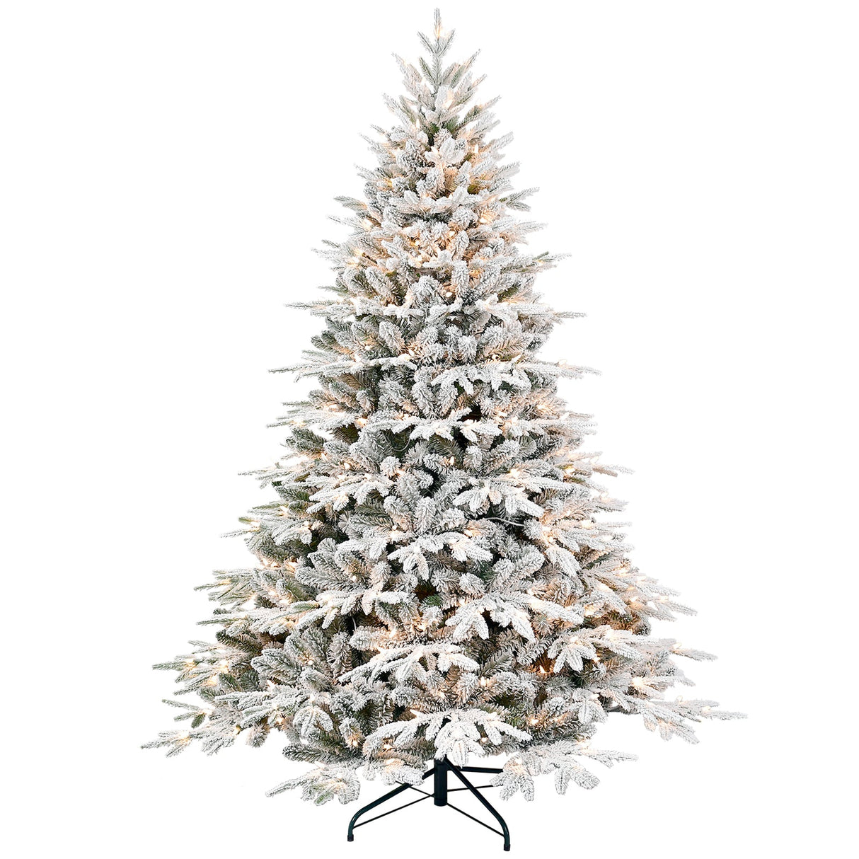 5ft Pre-Lit Flocked Artificial Christmas Tree