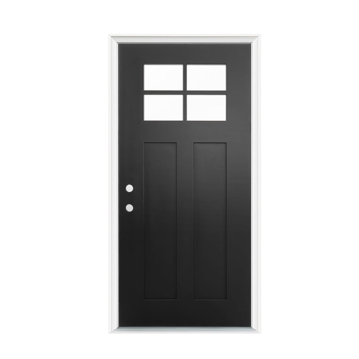 36"x80" Fiberglass Front Door with Contemporary Design
