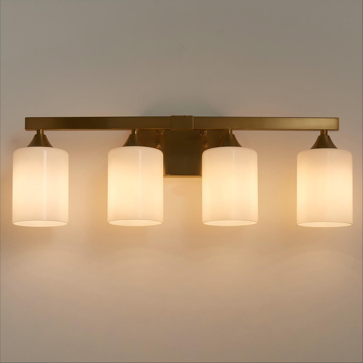 4-Light Brushed Bathroom Vanity Wall Light