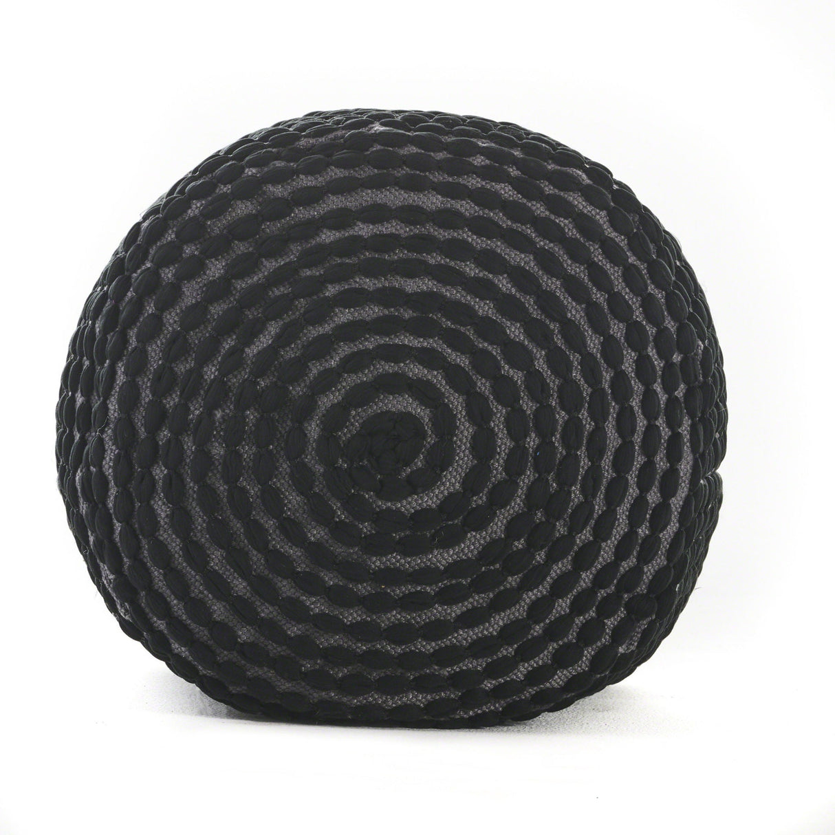 River Handcrafted Cylindrical Pouf in Water Resistant Fabric