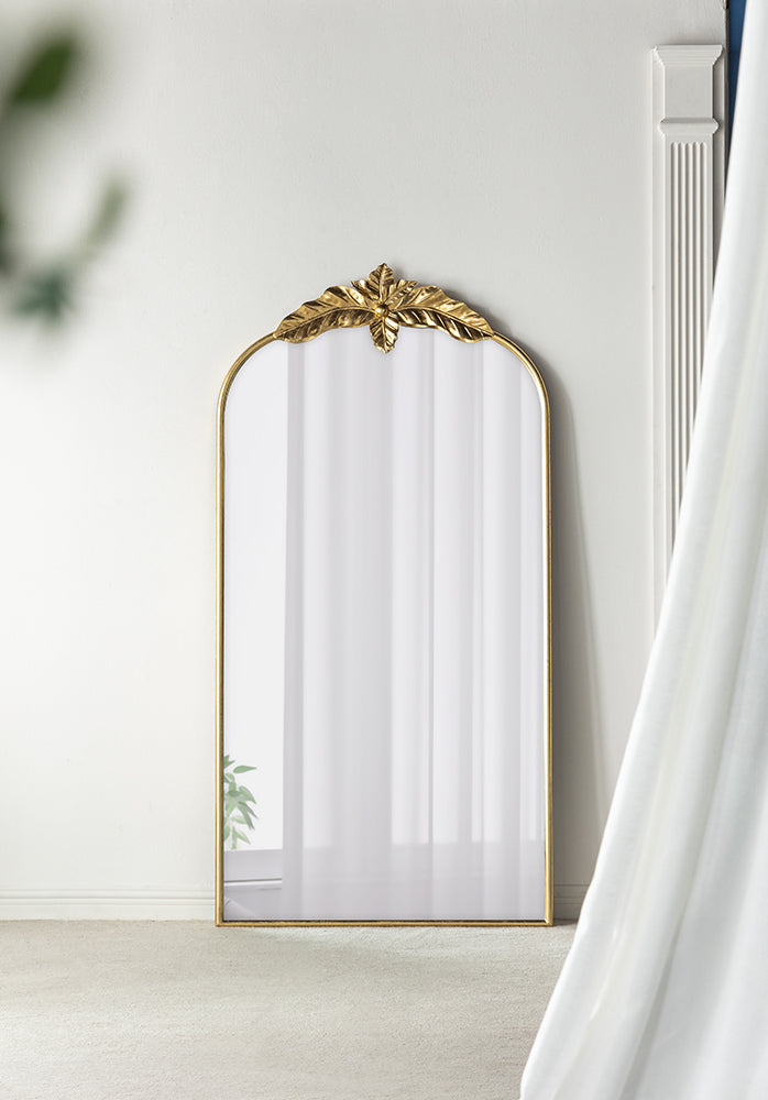 66'-x-36'-Full-Length-Mirror,-Arched-Mirror-Hanging-or-Leaning-Against-Wall,-Large-Gold-Mirror-for-Living-Room-Mirrors