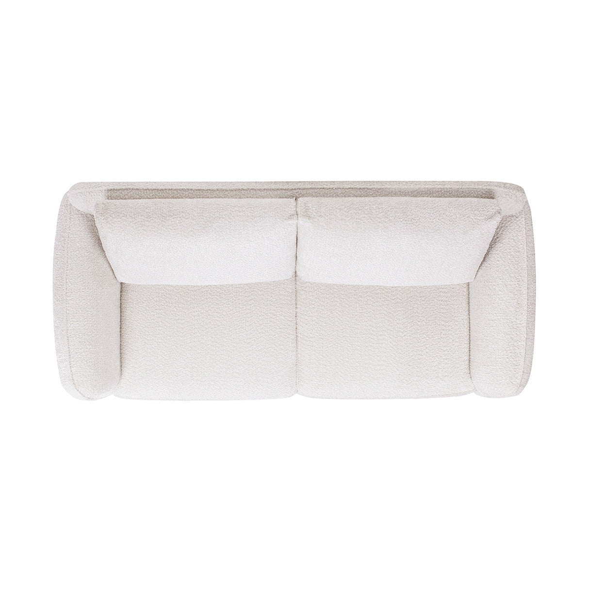Sharon 84' Puffy Arm Sofa, Alpaca Off-White Chenille