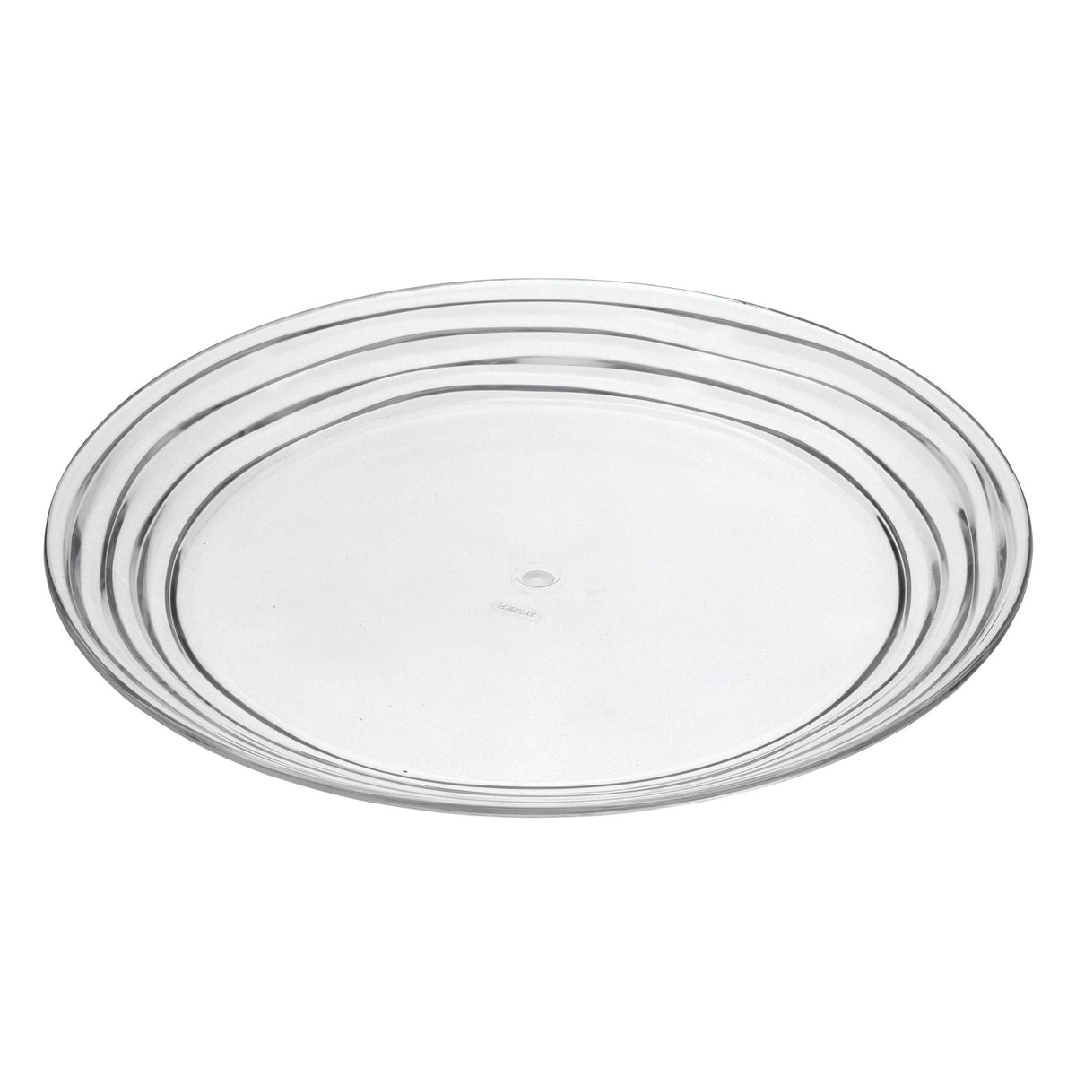 Designer Swirl Acrylic Dinner Plates with Elegant Swirl Design - Set of 4
