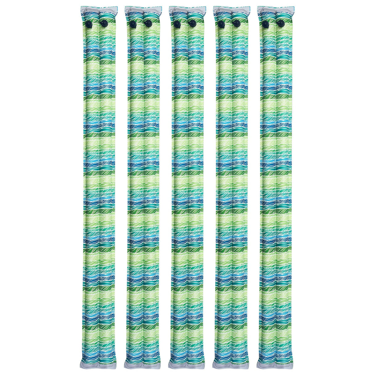 28 Gauge Reflective Double Chamber Water Bags Tubes for Pool Cover - 5 Pack 8ft