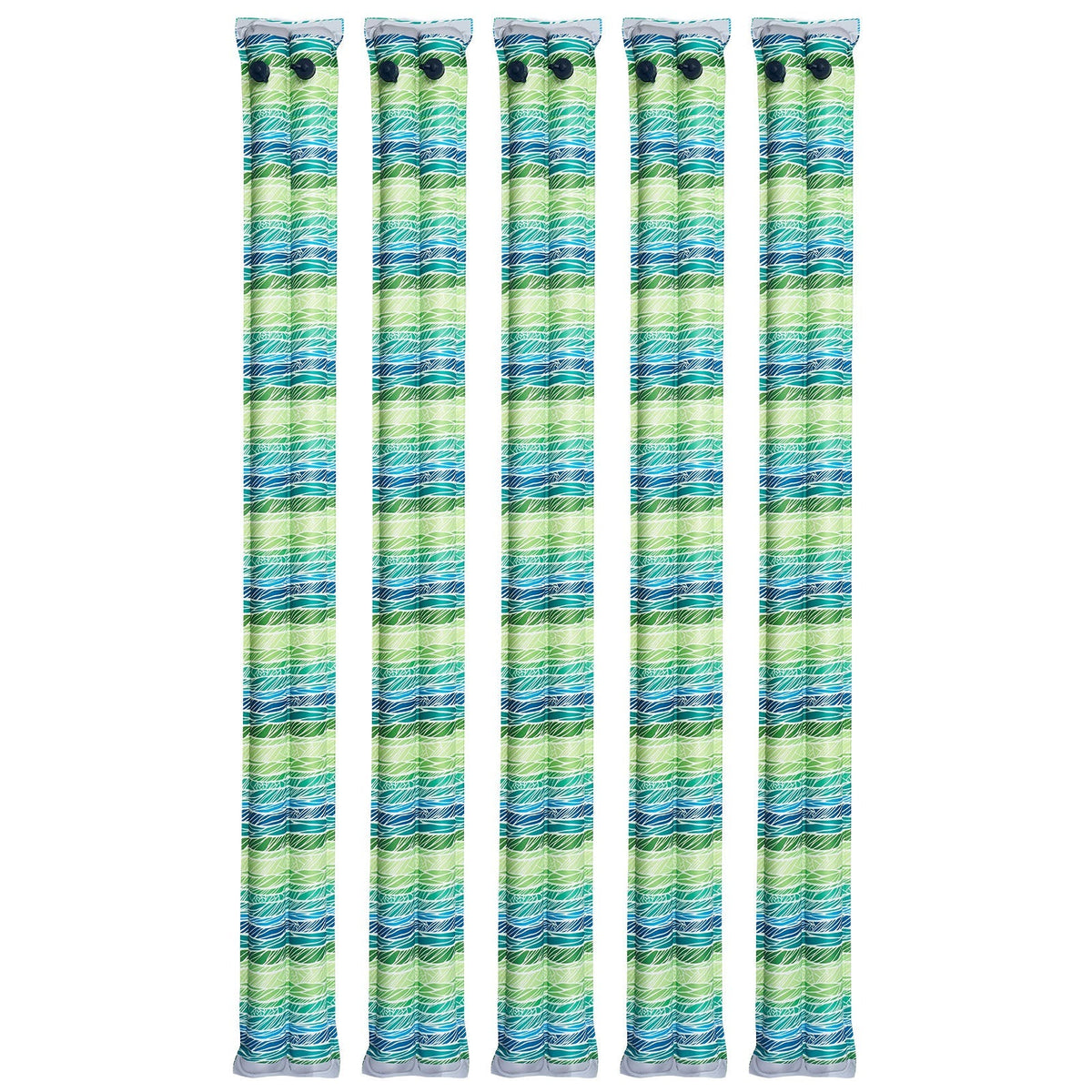28 Gauge Reflective Double Chamber Water Bags Tubes for Pool Cover - 5 Pack 8ft