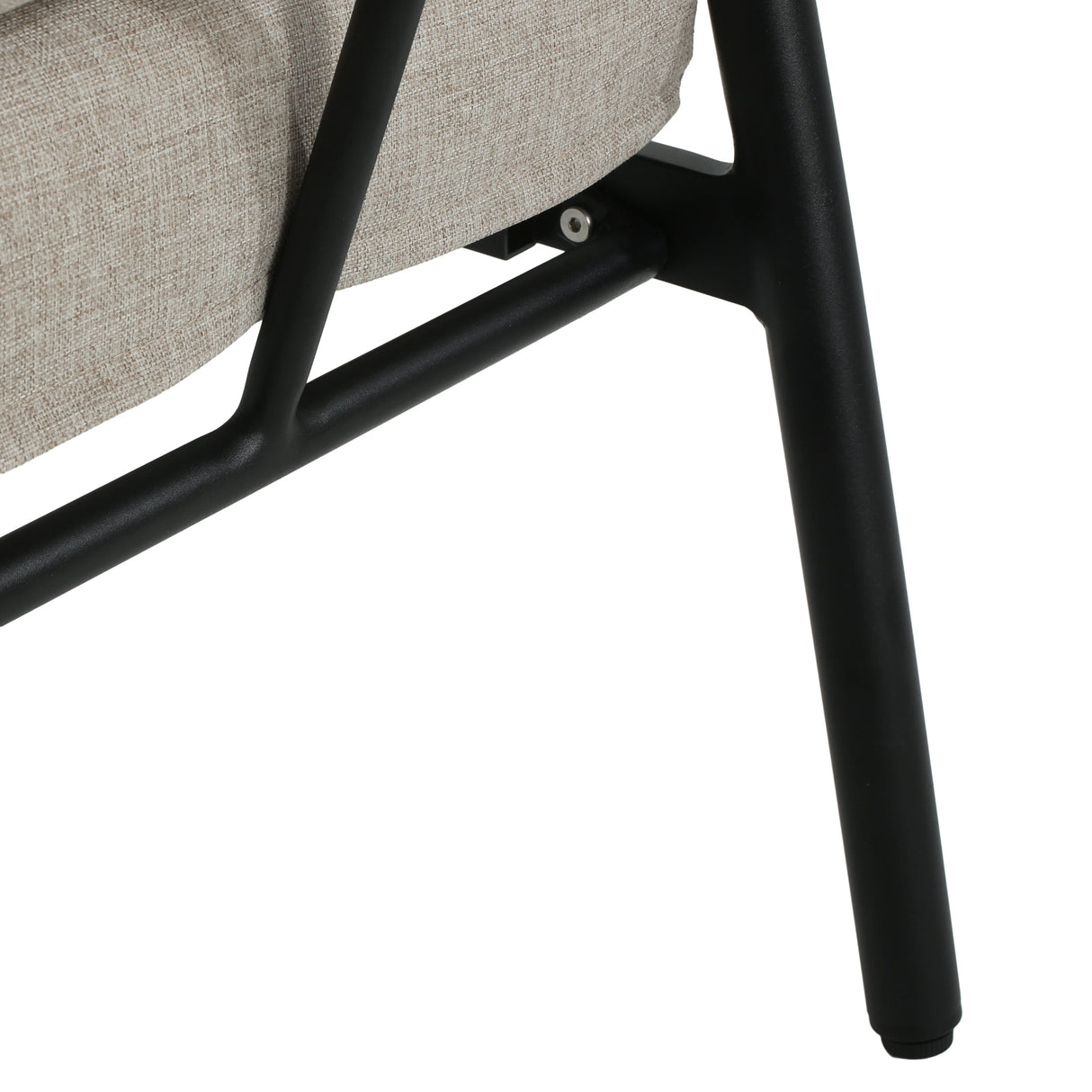 Leora Modern Minimalist Round Tube Sofa Chair with Cushions