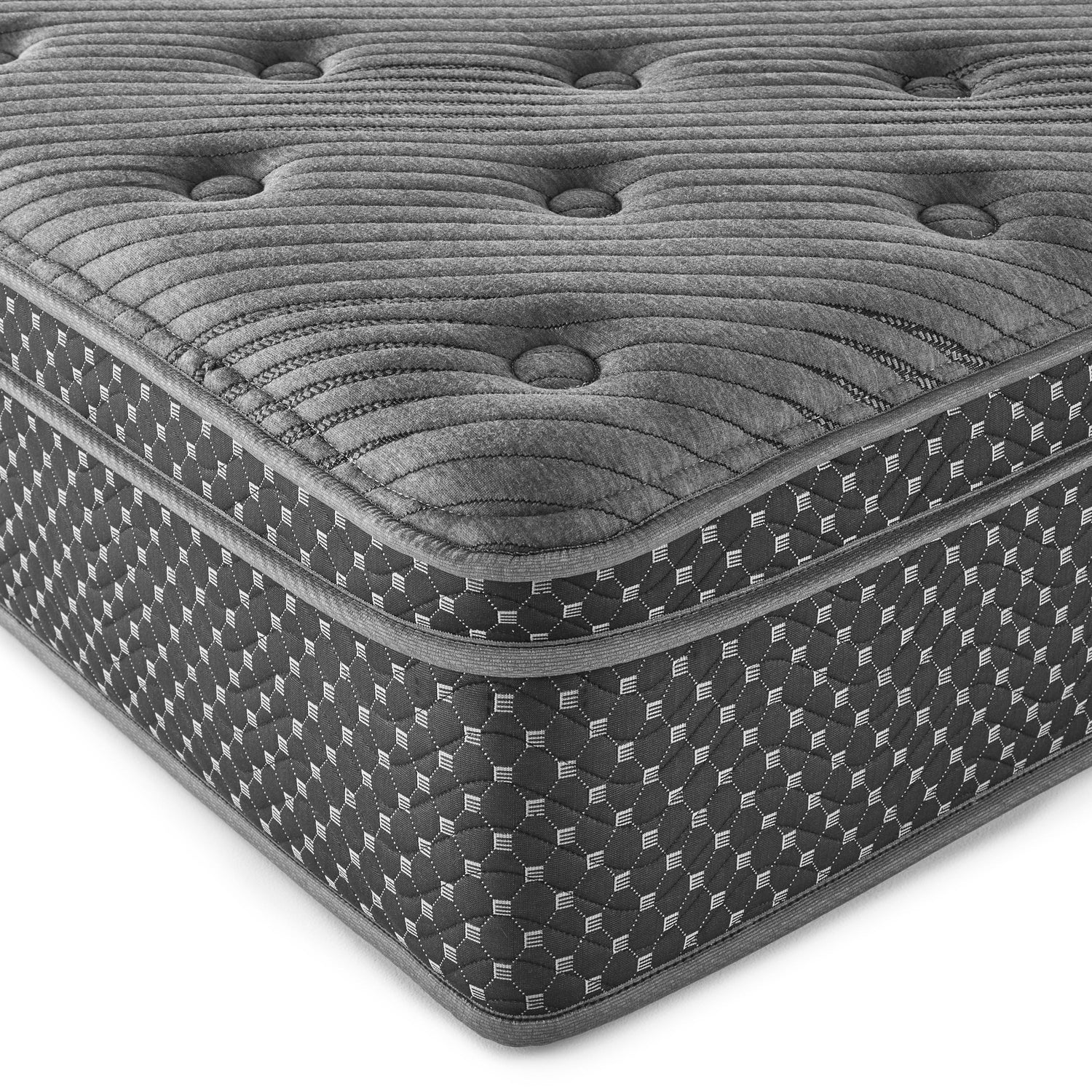 Md 13' quilted eurotop hybrid mattress, plush