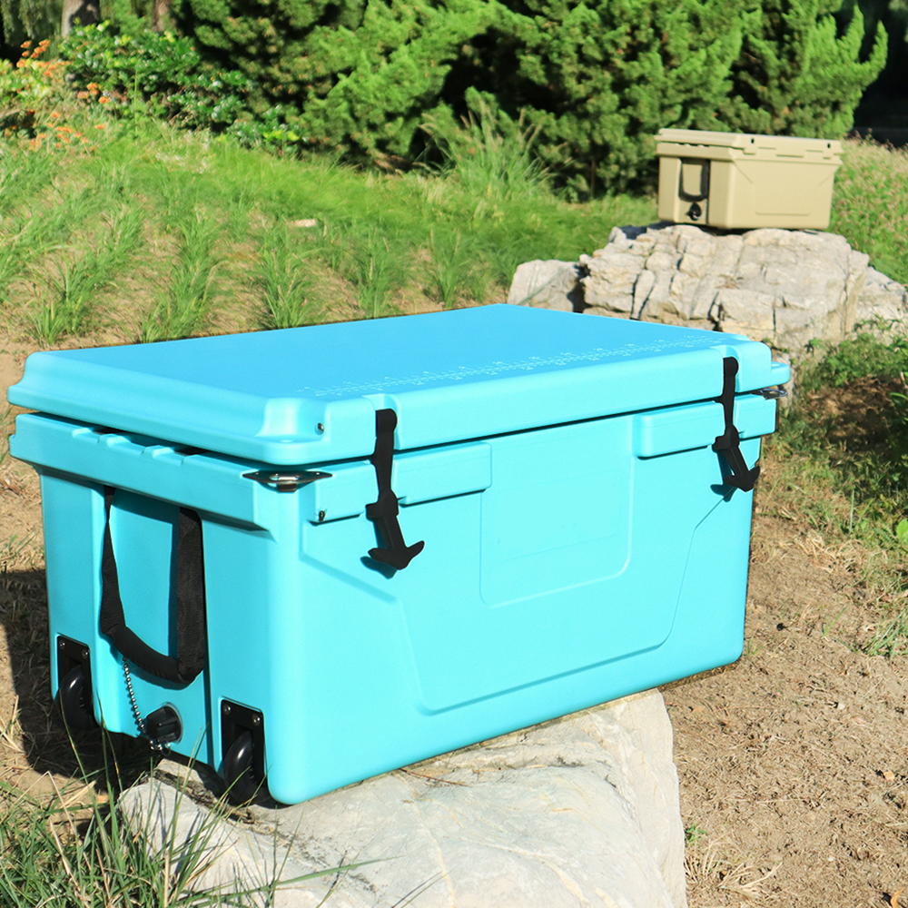 Blue 65QT Outdoor Cooler Ice Chest