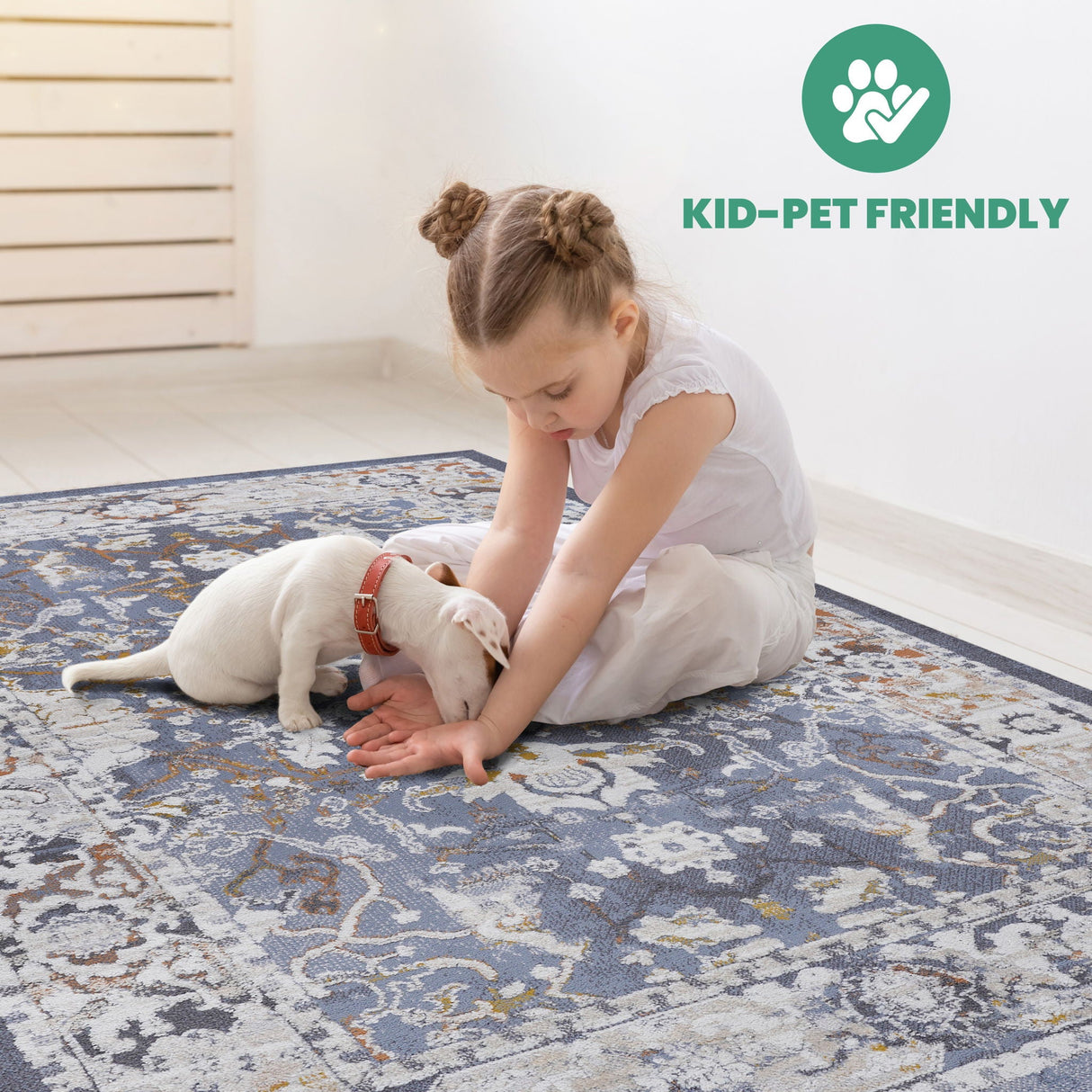 Payas - 2' X 3' Traditional Area Rug - Blue