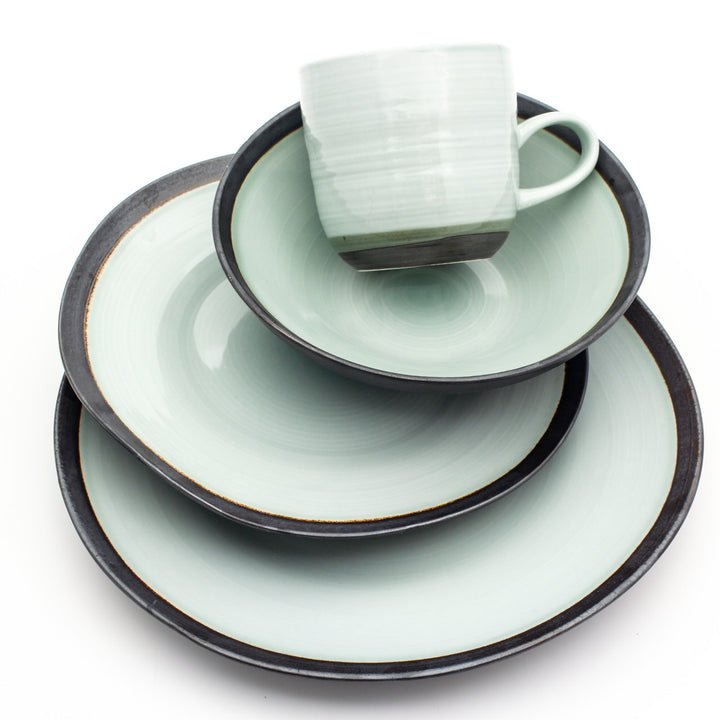 Diana 16 - Piece Porcelain Dinnerware Set – Celadon - Tuesday Morning - Dinnerware Sets