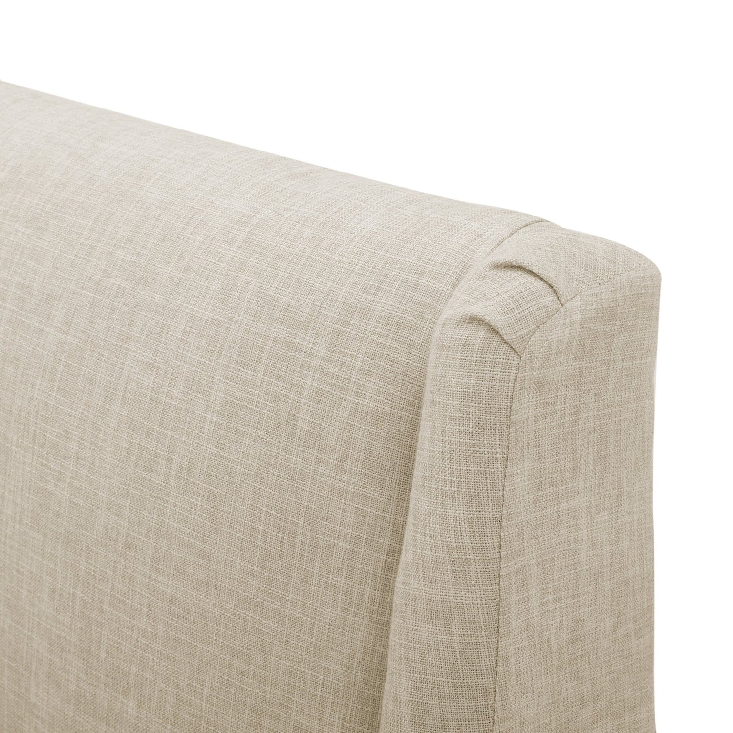 Dimensionality Upholstered Accent Chair with Wing Back and Wood Legs - Accent Chairs
