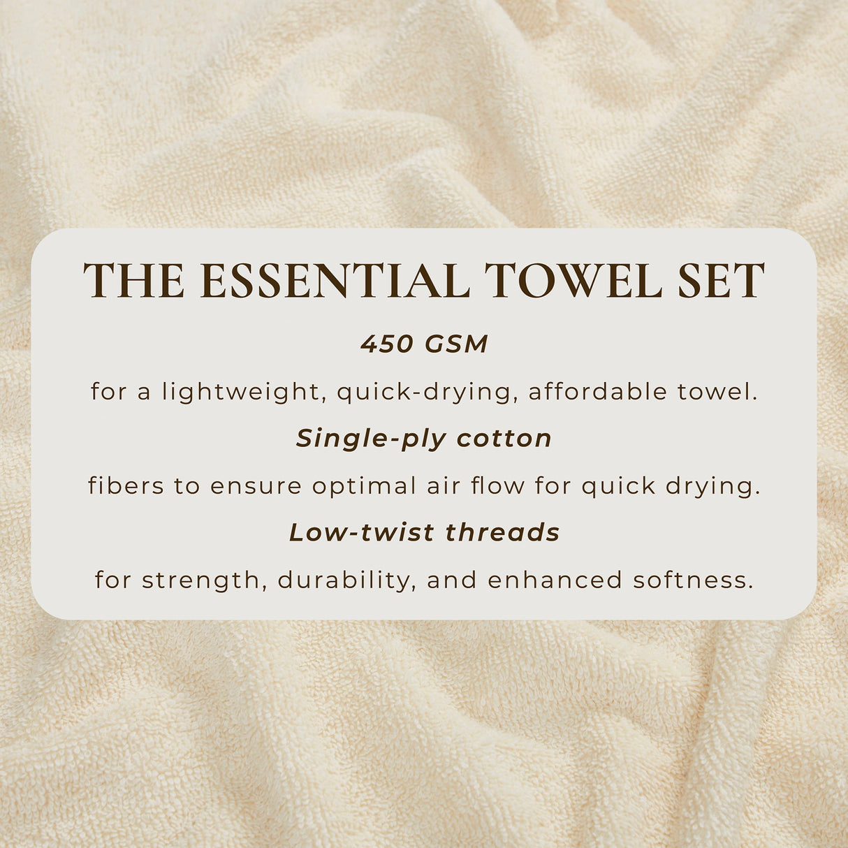 Cotton Terry Bath Towel Set - Cooper Collection