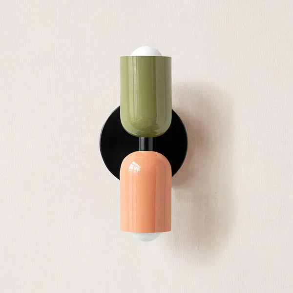 Modern Metal Cylinder LED Wall Sconce 2-Light Warm White