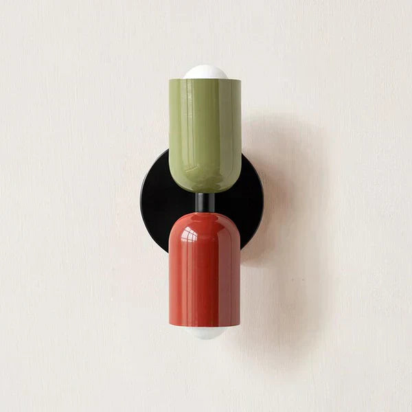 Modern Metal Cylinder LED Wall Sconce 2-Light Warm White