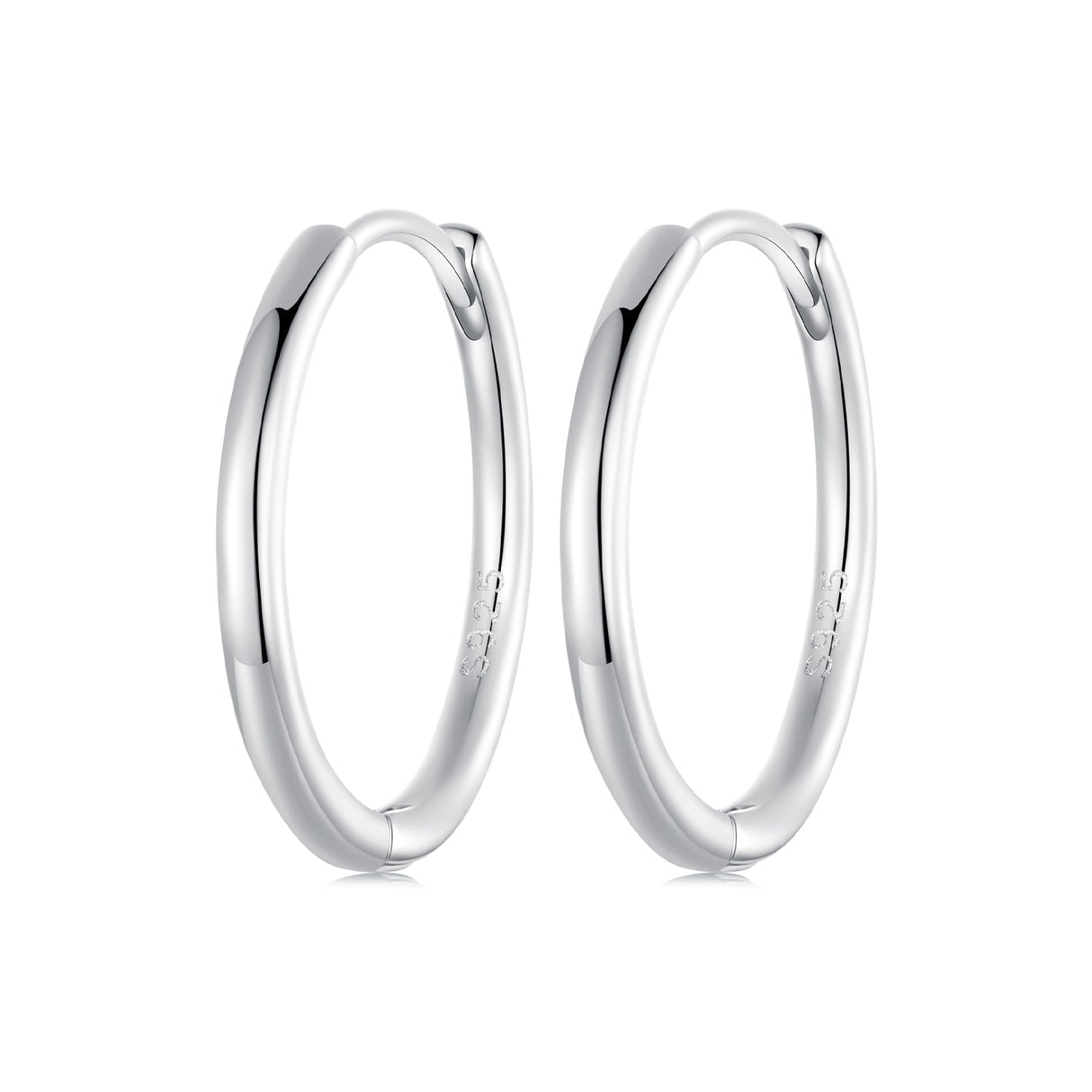 925 Sterling Silver & White Gold Plated Earrings for Women