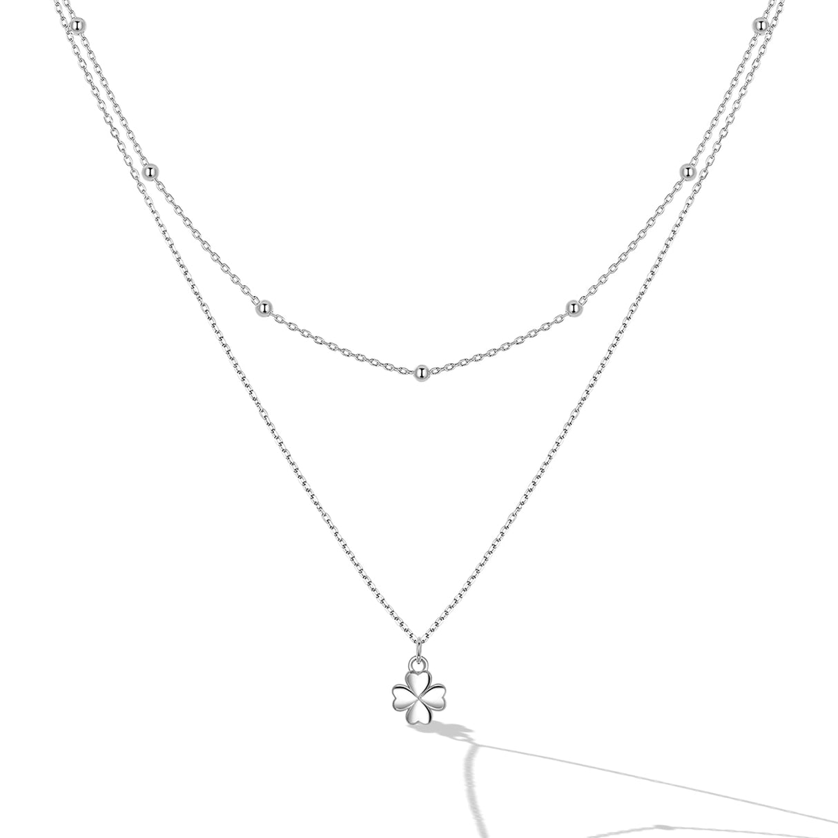 925 Sterling Silver Adjustable Necklace with Pendant for Women