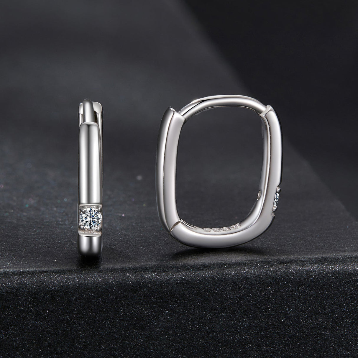 925 Sterling Silver Moissanite 0.16 ct Stud Earrings for Women