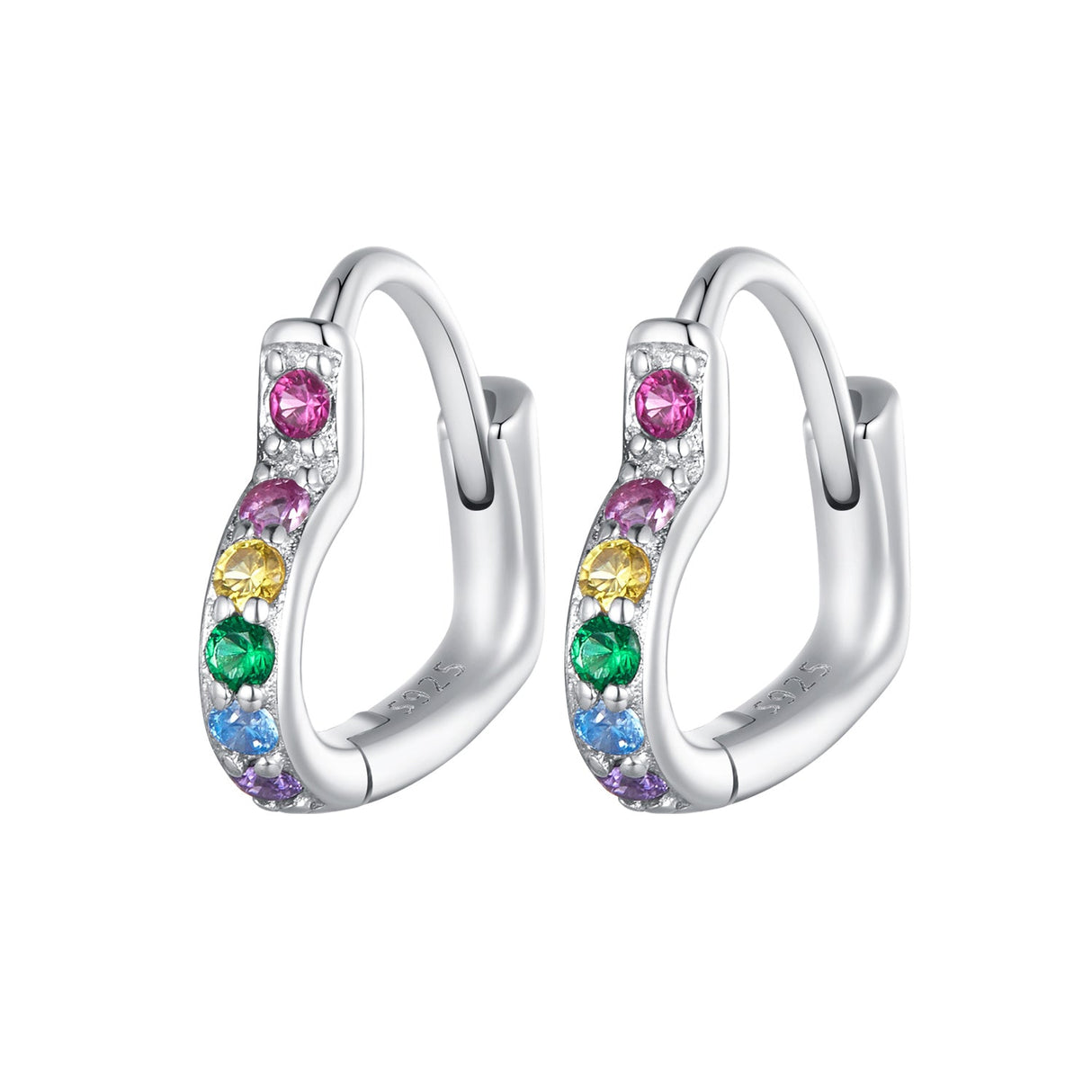 925 Sterling Silver Earrings with Pavé Setting CZ for Women