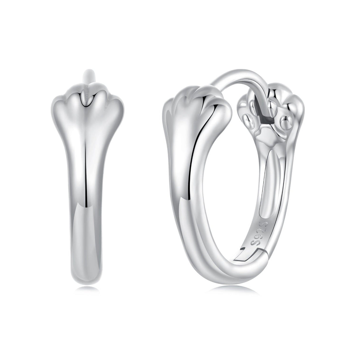 925 Sterling Silver Plated White Gold Earrings for Women