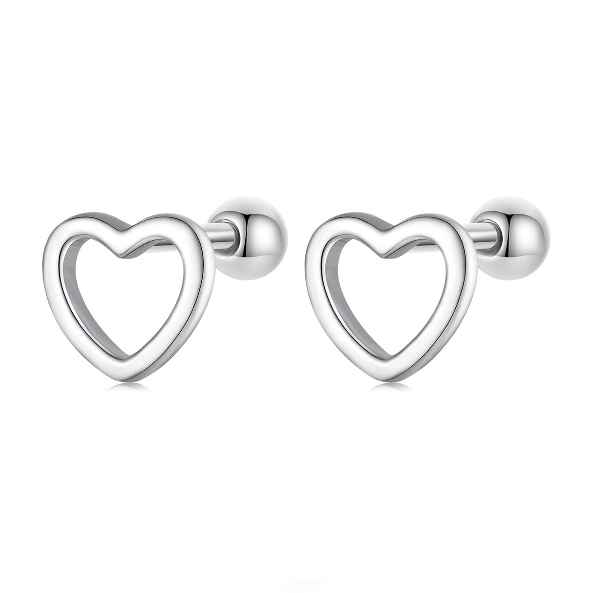 S925 Sterling Silver Earrings 0.6cm for Women