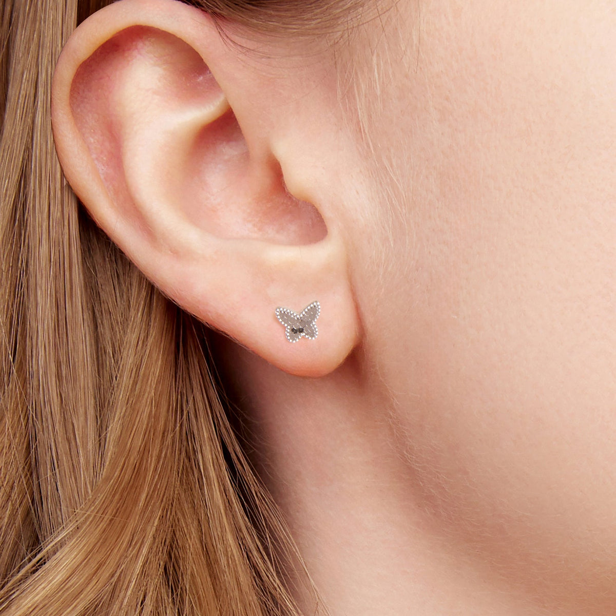 925 Sterling Silver Earrings with Plated White Gold for Women