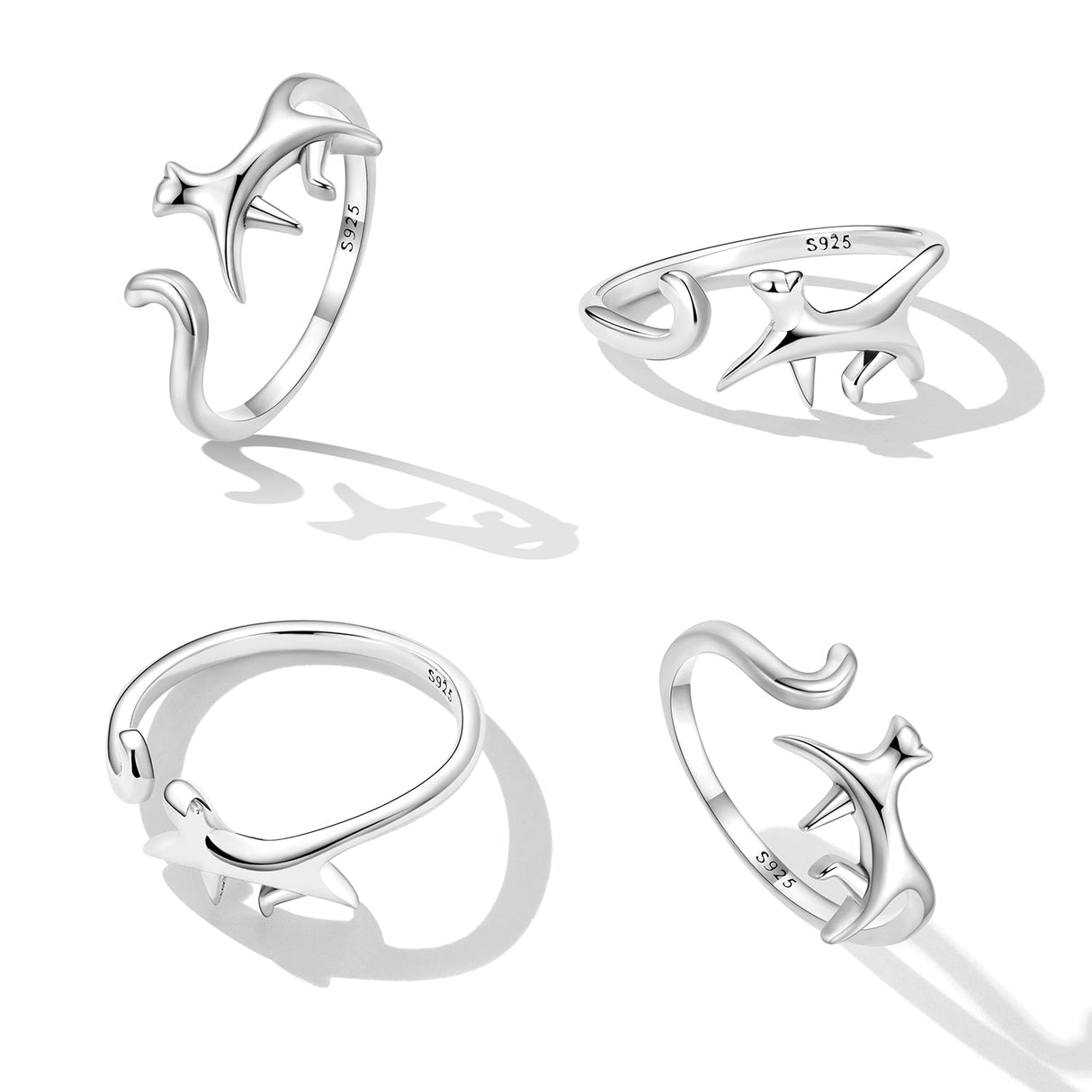 925 Sterling Silver Oxidized Ring for Women