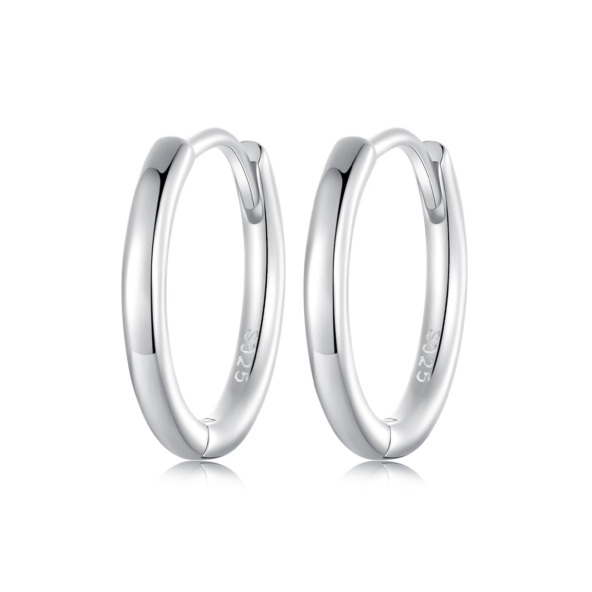 925 Sterling Silver & White Gold Plated Earrings for Women