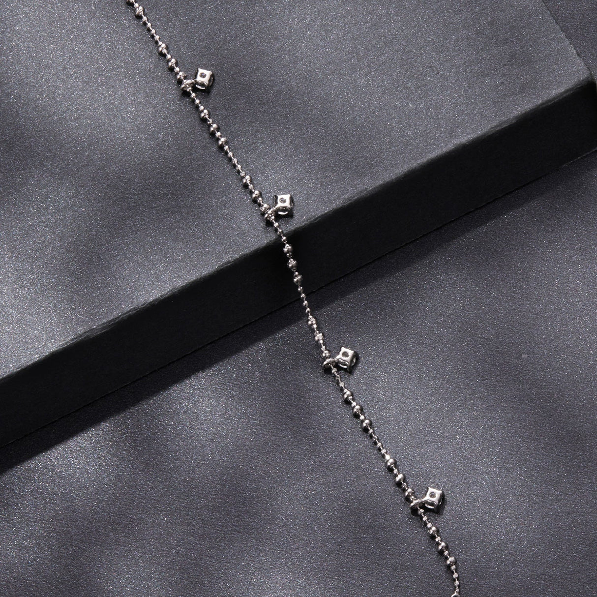925 Sterling Silver & Moissanite Bracelet for Women - 15+6cm, Plated White Gold