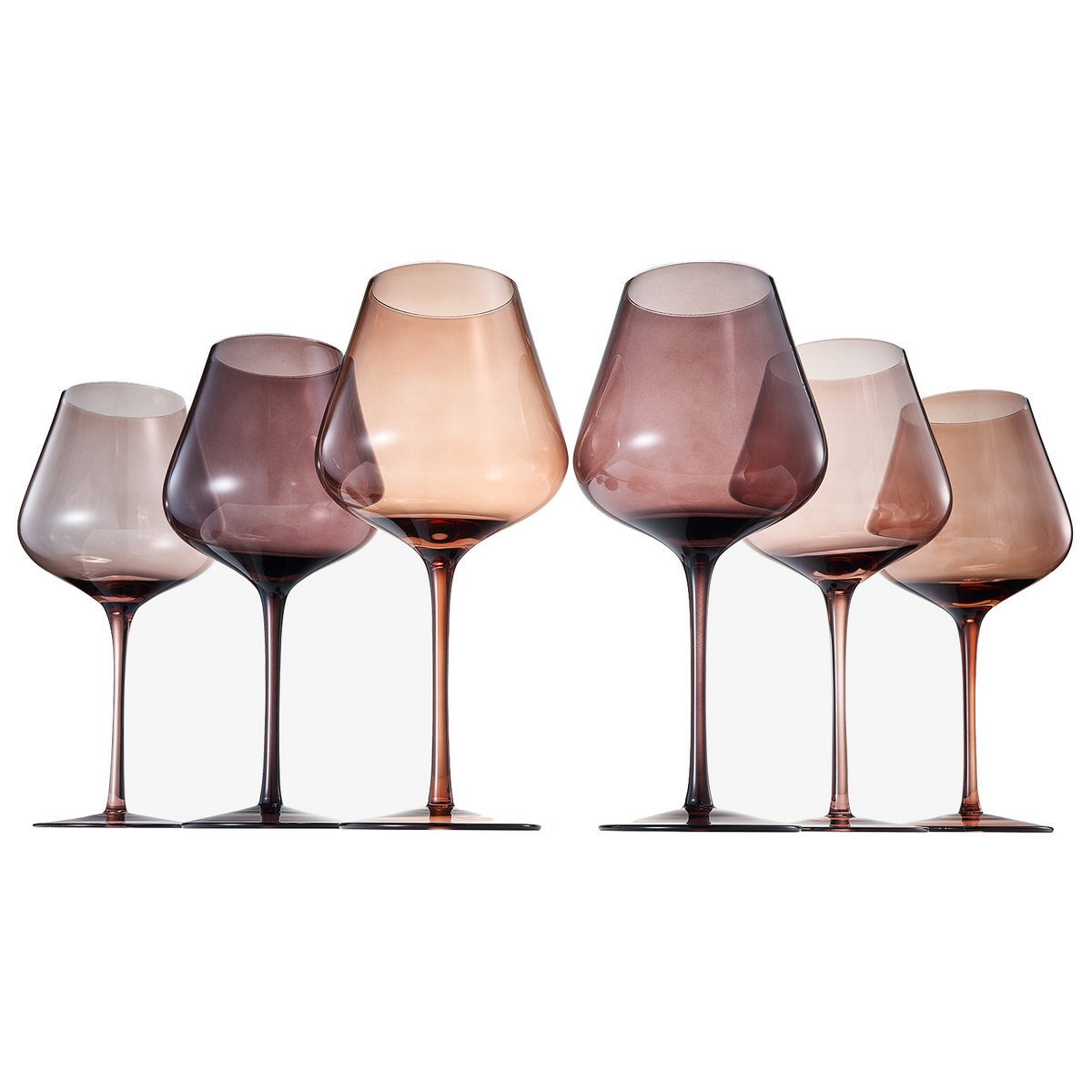 Venus Stemmed Wine Glassware, Set of 6