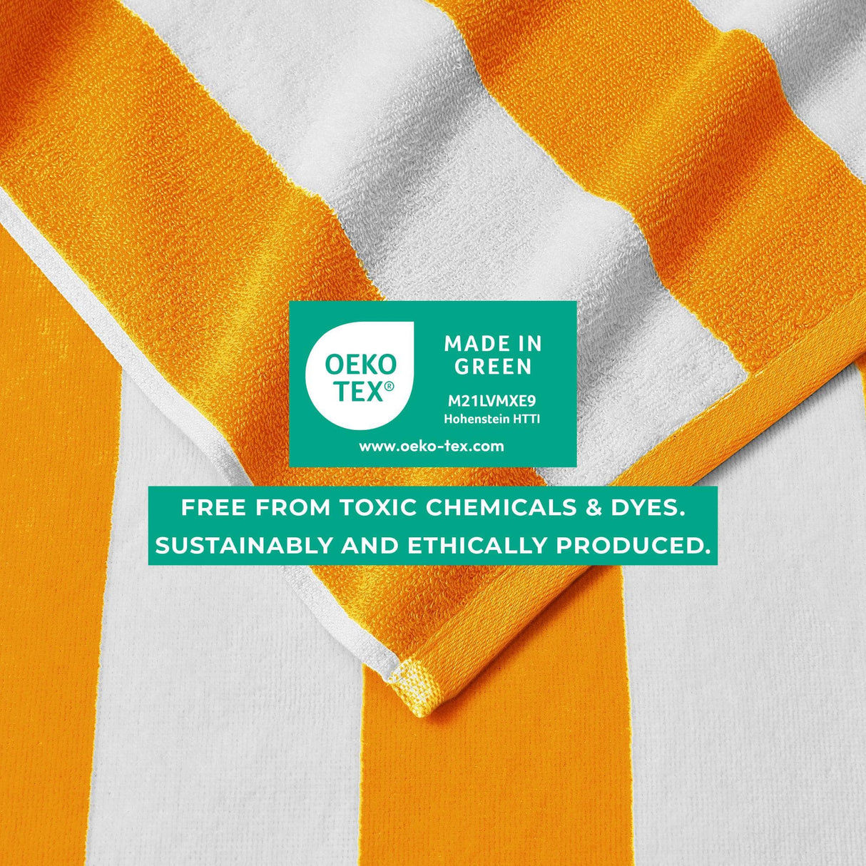 Cotton Velour Cabana Stripe Beach Towel - Novia Collection